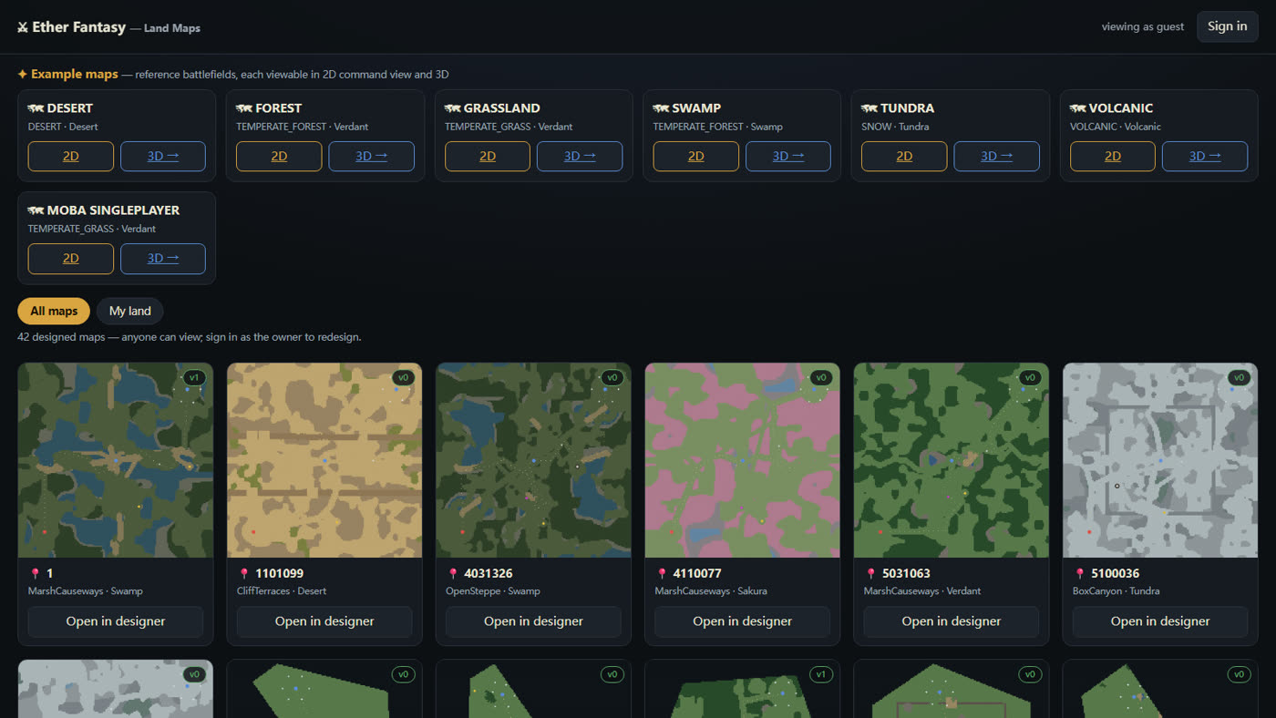 The Land Maps designer studio